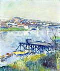 Gustave Caillebotte Canvas Paintings - The Bridge at Argenteuil